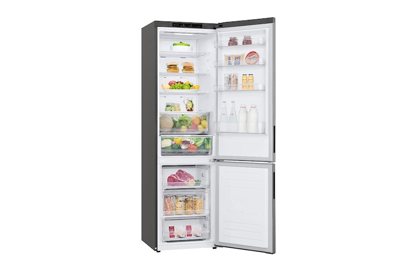 LG 384L Koelkast en vriezer Zilver| DoorCooling+™ | FreshConverter™ | Inverter Linear Compressor, GBP62PZNBC
