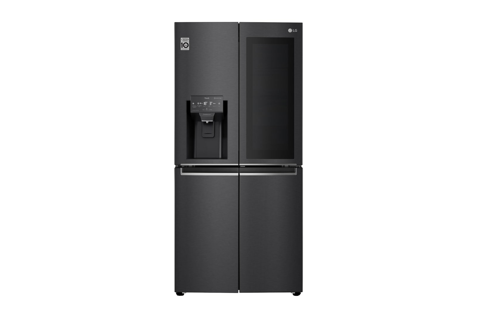 LG 508L inhoud | InstaView™ Door-in-Door™  | DoorCooling+™ | Water- en ijsdispenser met UVnano™ | Inverter Linear Compressor, GMX844MCBF