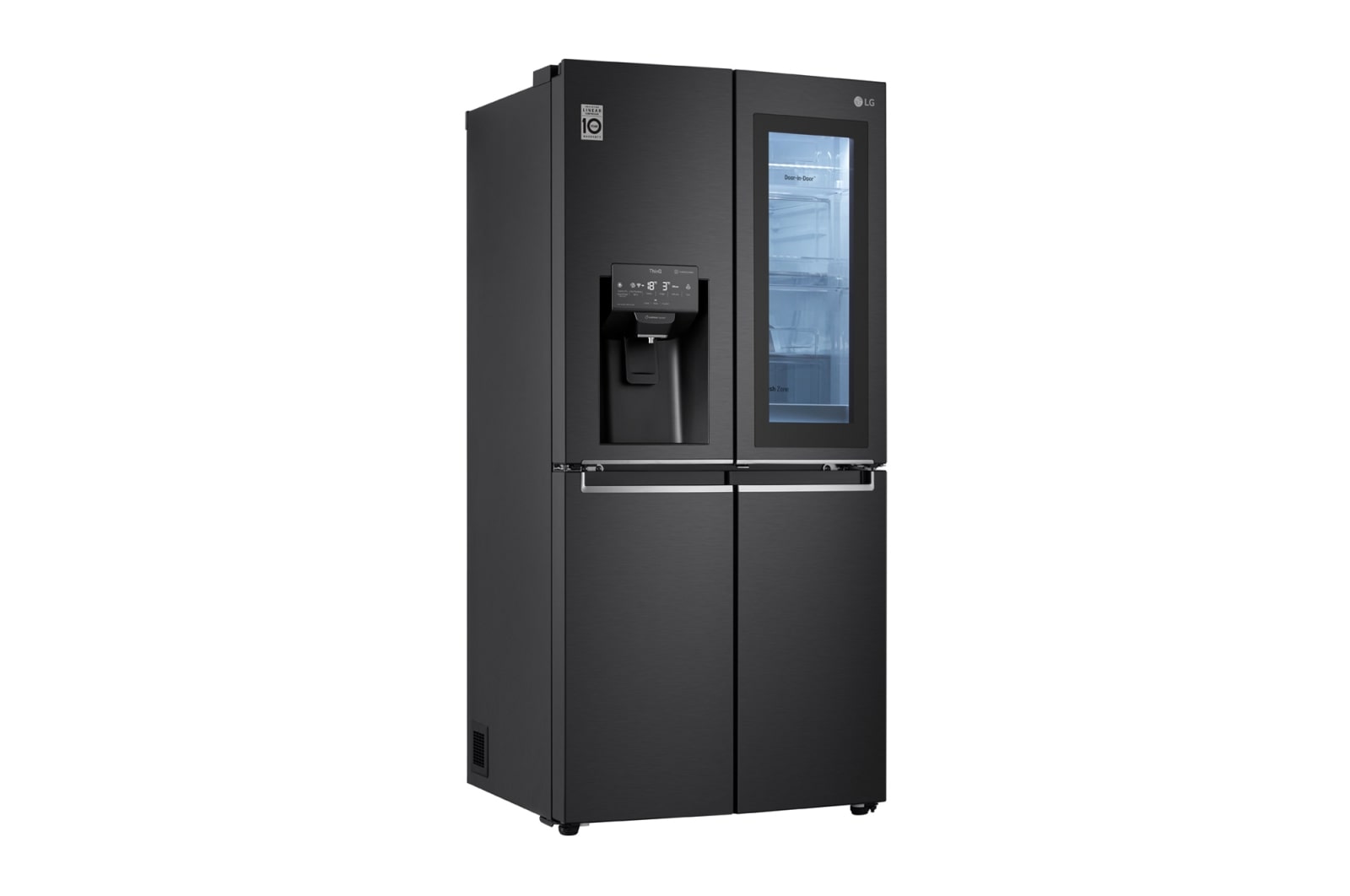 LG 508L inhoud | InstaView™ Door-in-Door™  | DoorCooling+™ | Water- en ijsdispenser met UVnano™ | Inverter Linear Compressor, GMX844MCBF