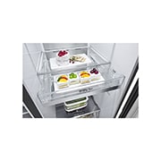 LG 635L inhoud | InstaView™ Door-in-Door™ | DoorCooling+™ | Water- en ijsdispenser met UVnano™ | Total No Frost | Inverter Linear Compressor, GSXV90MCAE
