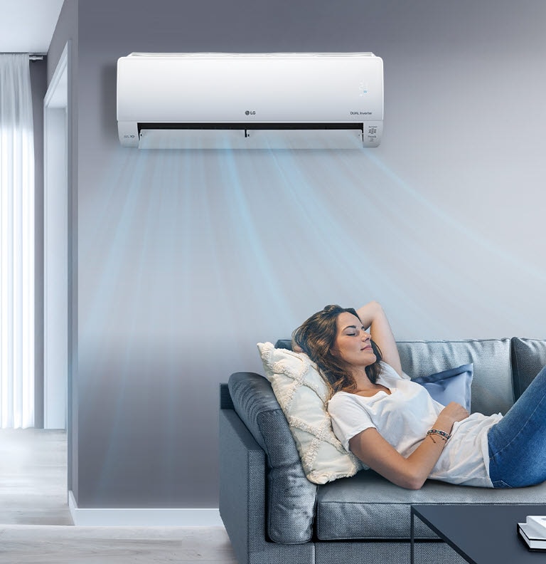 Feature card van 3.5kW, DUALCOOL Deluxe, luxe airconditioning met DUAL Inverter en Uvnano™ DC12RK.NSJ