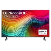 Vooraanzicht van 43 Inch LG NanoCell AI NANO81 4K Smart TV 2024 43NANO81T6A