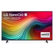 Vooraanzicht van 50 Inch LG NanoCell AI NANO81 4K Smart TV 2024 50NANO81T6A