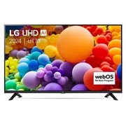 Vooraanzicht van 50 Inch LG UHD AI UT73 4K Smart TV 2024 50UT73006LA