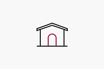 Er staat een huisicoon.