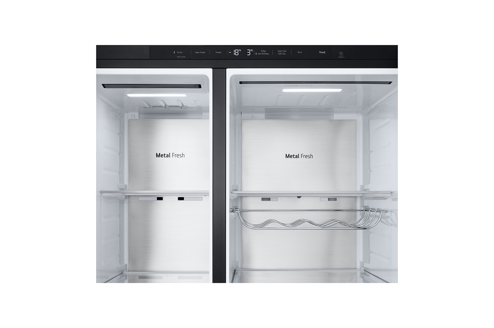 LG 623L Réfrigérateur américain noir  | ThinQ™ | Uvnano™ | FRESH Converter™, GSLE91EVAB