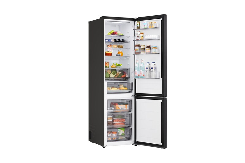 LG Réfrigérateur combiné Noir | Nature FRESH™ | DoorCooling+™ | LinearCooling+™ | LG BE, GBBS312AEV