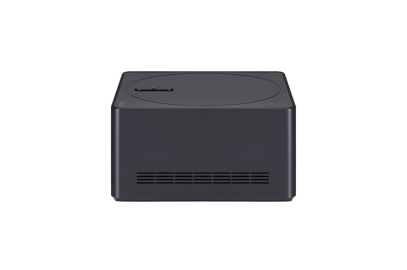Een Zero Connect Box voor een LG OLED evo M4, en een rood wifisignaal en rode straal die naar de tv gaan. Op de tv is een solo dansende ballerina op het podium te zien.