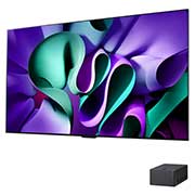 Aanzicht van boven van de LG OLED evo TV, OLED M4