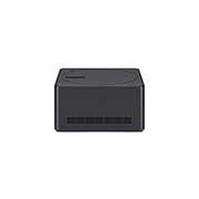 Een Zero Connect Box voor een LG OLED evo M4, en een rood wifisignaal en rode straal die naar de tv gaan. Op de tv is een solo dansende ballerina op het podium te zien.