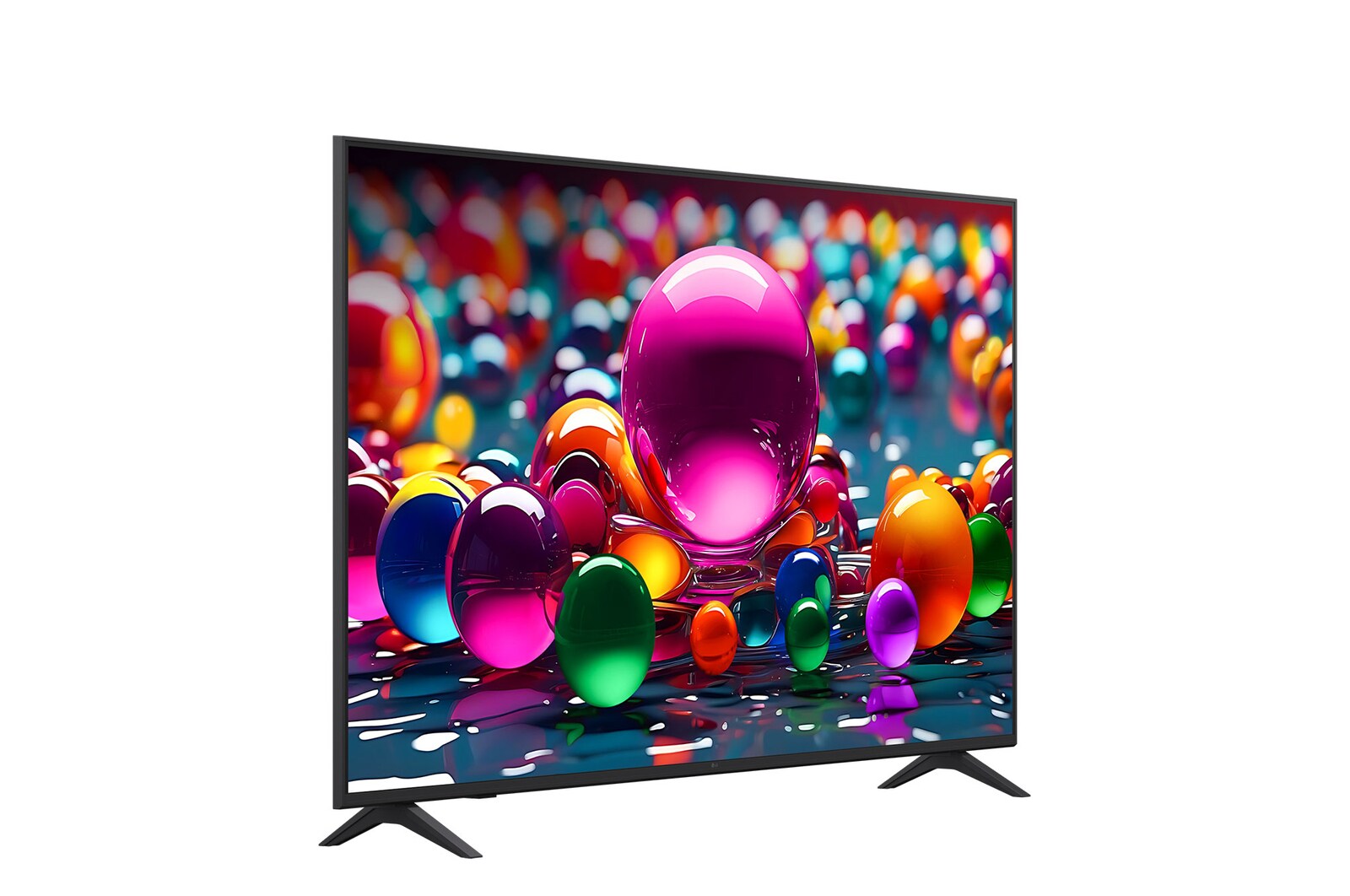 Rear view of LG UHD UA75 TV.
