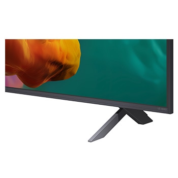 La vue avant de la Mini LED LG QNED evo AI QNED85, sortie en 2026, remplit l’écran de jaillissements éclatants et fluides de mouvements multicolores semblables à de la peinture, tandis que des nuages de couleurs denses se fondent harmonieusement sur l’écran.