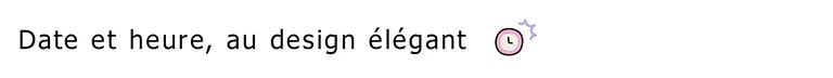 Title reads, Date & Time, designed with style