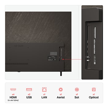 LG Smart TV LG OLED AI 4K B5 2025 77 pouces, OLED77B56LA