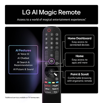 LG Smart TV LG OLED AI 4K B5 2025 77 pouces, OLED77B56LA