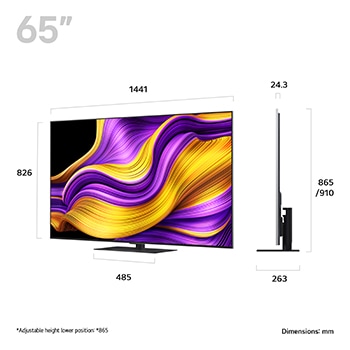 LG Smart TV LG OLED evo AI 4K G5 2025 65 pouces, OLED65G56LS