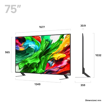 LG Smart TV LG QNED evo AI QNED85 MiniLED 4K 2025 75 pouces, 75QNED85A6C