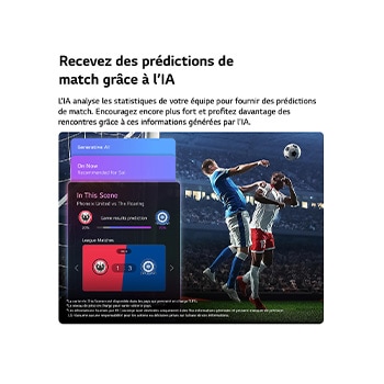 Le téléviseur LG QNED evo AI QNED85 Mini LED Ultra Big est fixé au mur dans un espace de vie lumineux, affichant une girafe dans un paysage naturel avec des détails éclatants qui mettent l’accent sur une échelle immersive et une forte présence pour un enfant assis à proximité.