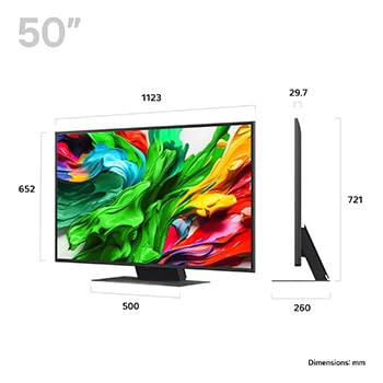 LG Smart TV LG QNED evo AI QNED86 MiniLED 4K 2025 50 pouces, 50QNED86A6C