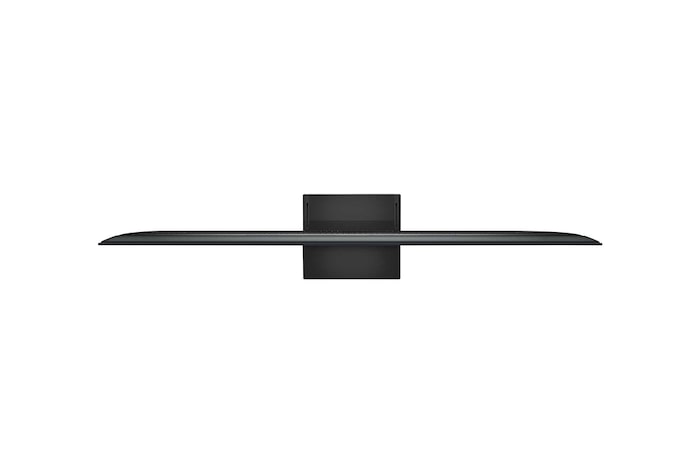 LG TV-scherm met een AI Magic Remote op de voorgrond. De AI-knop is gemarkeerd en een tekstballon toont tekst, stel een film voor die ik leuk vind. Op het scherm zien we het gebruikerspictogram E, dat aangeeft hoe AI Voice ID in staat was om te identificeren welke gebruiker het was en gepersonaliseerde aanbevelingen te geven op basis van alleen hun stem.