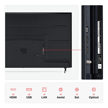 LG Smart TV LG UHD AI UA75 4K 2025 75 pouces, 75UA75006LA