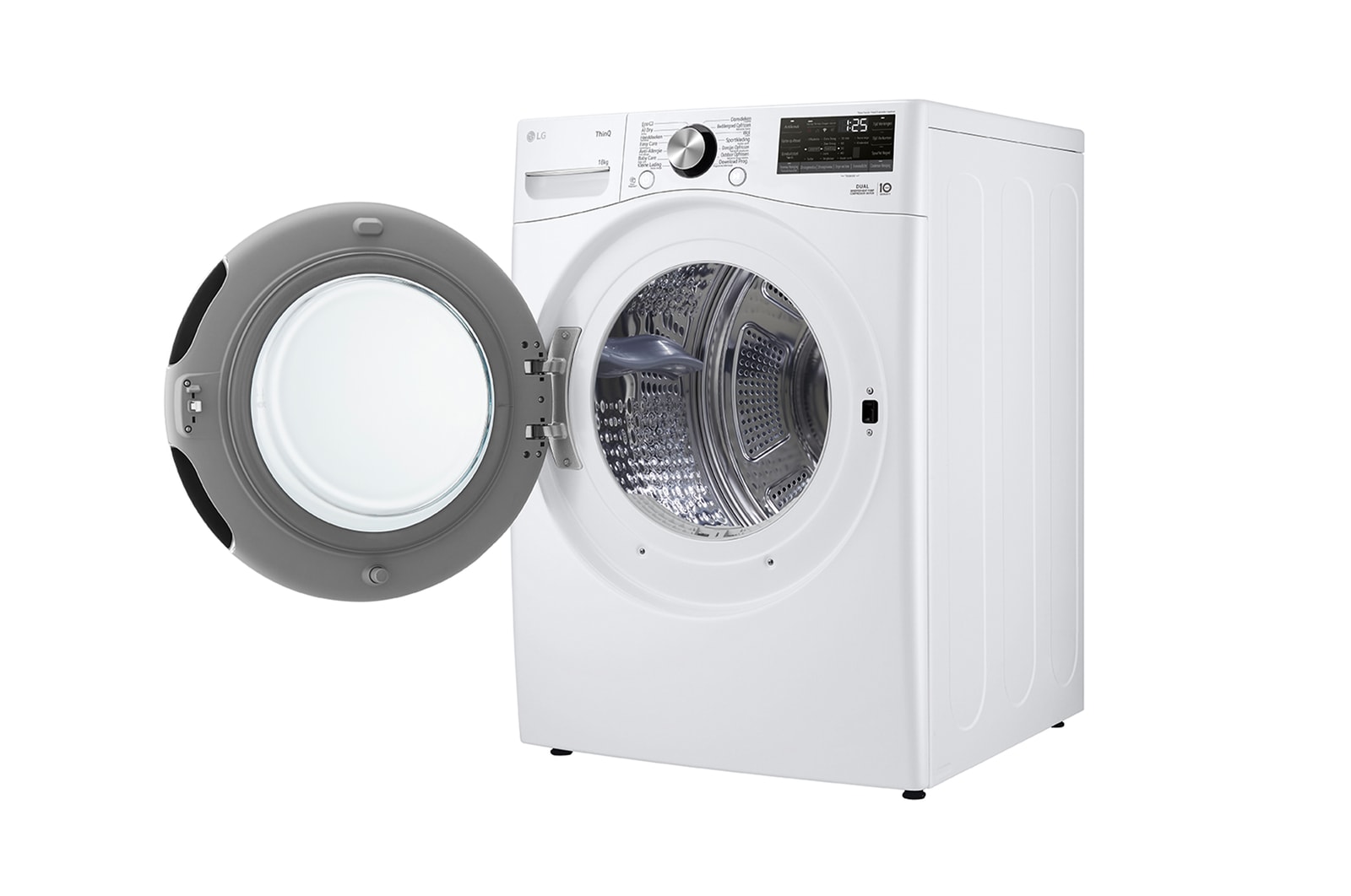 LG 18kg Sèche-linge RH18U8AVCW Blanc | DUAL Inverter Heat Pump™ | AI DD™ | Condenseur autonettoyant, RH18U8AVCW
