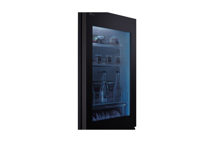 LG 349L Réfrigérateur combiné GBG5160CEV Noir | InstaView™ | DoorCooling+™ | Linear Cooling™ , GBG5160CEV