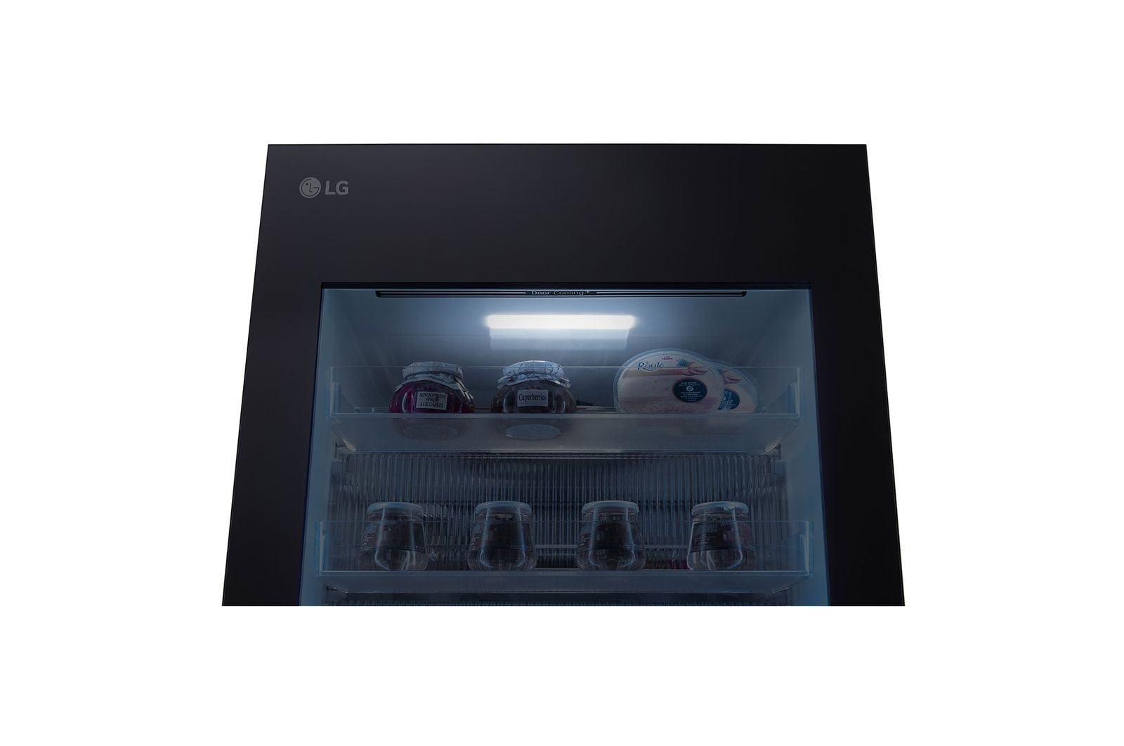 LG 349L Réfrigérateur combiné GBG5160CEV Noir | InstaView™ | DoorCooling+™ | Linear Cooling™ , GBG5160CEV
