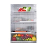 LG 349L Réfrigérateur combiné GBG5160CEV Noir | InstaView™ | DoorCooling+™ | Linear Cooling™ , GBG5160CEV