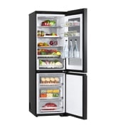 LG 349L Réfrigérateur combiné GBG5160CEV Noir | InstaView™ | DoorCooling+™ | Linear Cooling™ , GBG5160CEV