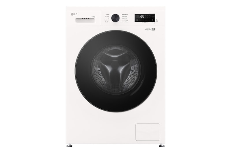Vue avant de 8/5kg Lave-linge séchant Blanc | 6 motion DD™ | Steam™ | ThinQ™ W4X1085NWB
