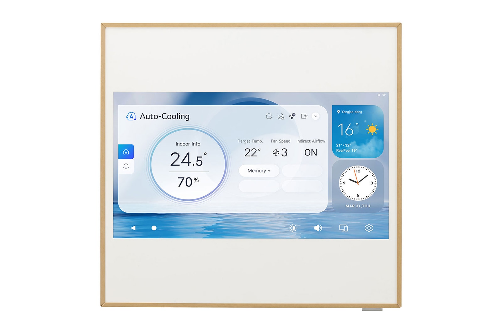LG 2.5kW, ARTCOOL Gallery Premium, Dual Inverter HeatPump, Personaliseerbare airconditioner met LCD frame, luchtfiltratie en verwarming, A09GA2