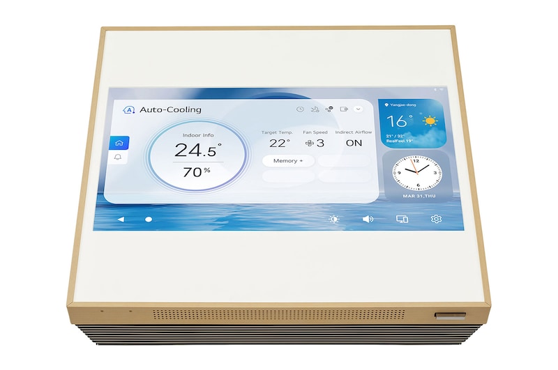 LG 2.5kW, ARTCOOL Gallery Premium, Dual Inverter HeatPump, Personaliseerbare airconditioner met LCD frame, luchtfiltratie en verwarming, A09GA2