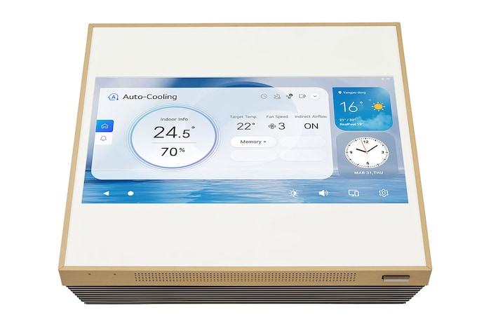 LG 3.5kW, ARTCOOL Gallery Premium, Dual Inverter HeatPump, Personaliseerbare airconditioner met LCD frame, luchtfiltratie en verwarming, A12GA2