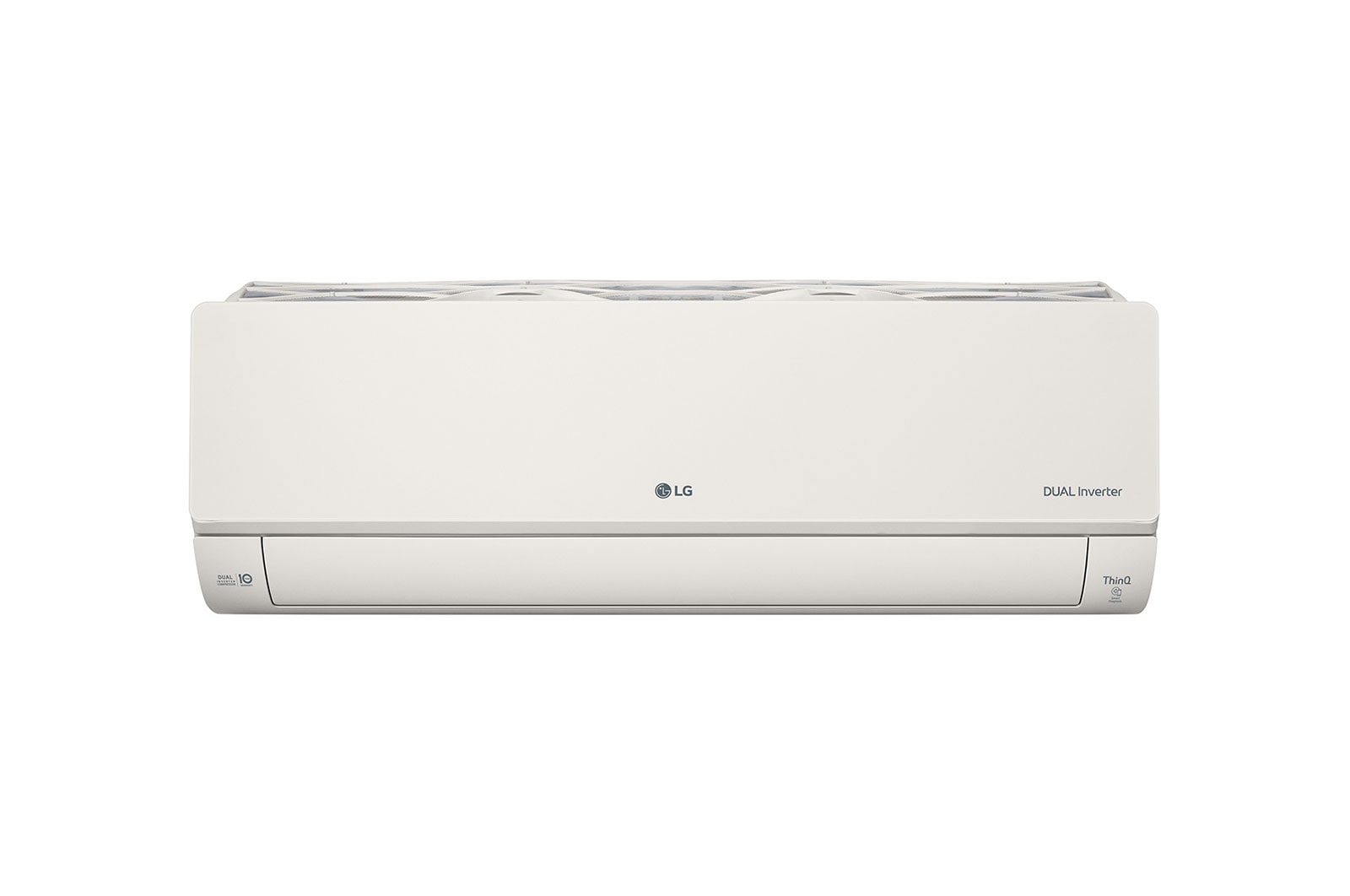 Vue avant de 2.5kW, ARTCOOL Airconditioning - Beige. Dual Inverter HeatPump met stijlvol beige design, DUAL Inverter en Uvnano™ AB09BK