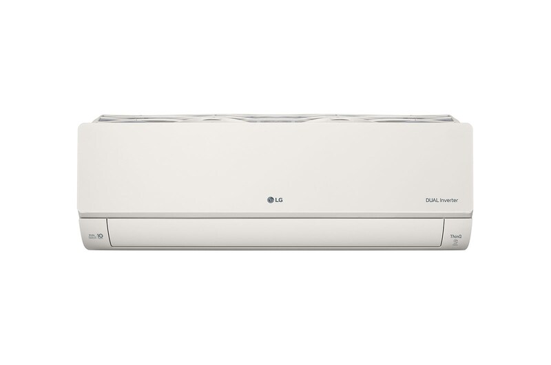 Vue avant de 2.5kW, ARTCOOL Airconditioning - Beige. Dual Inverter HeatPump met stijlvol beige design, DUAL Inverter en Uvnano™ AB09BK