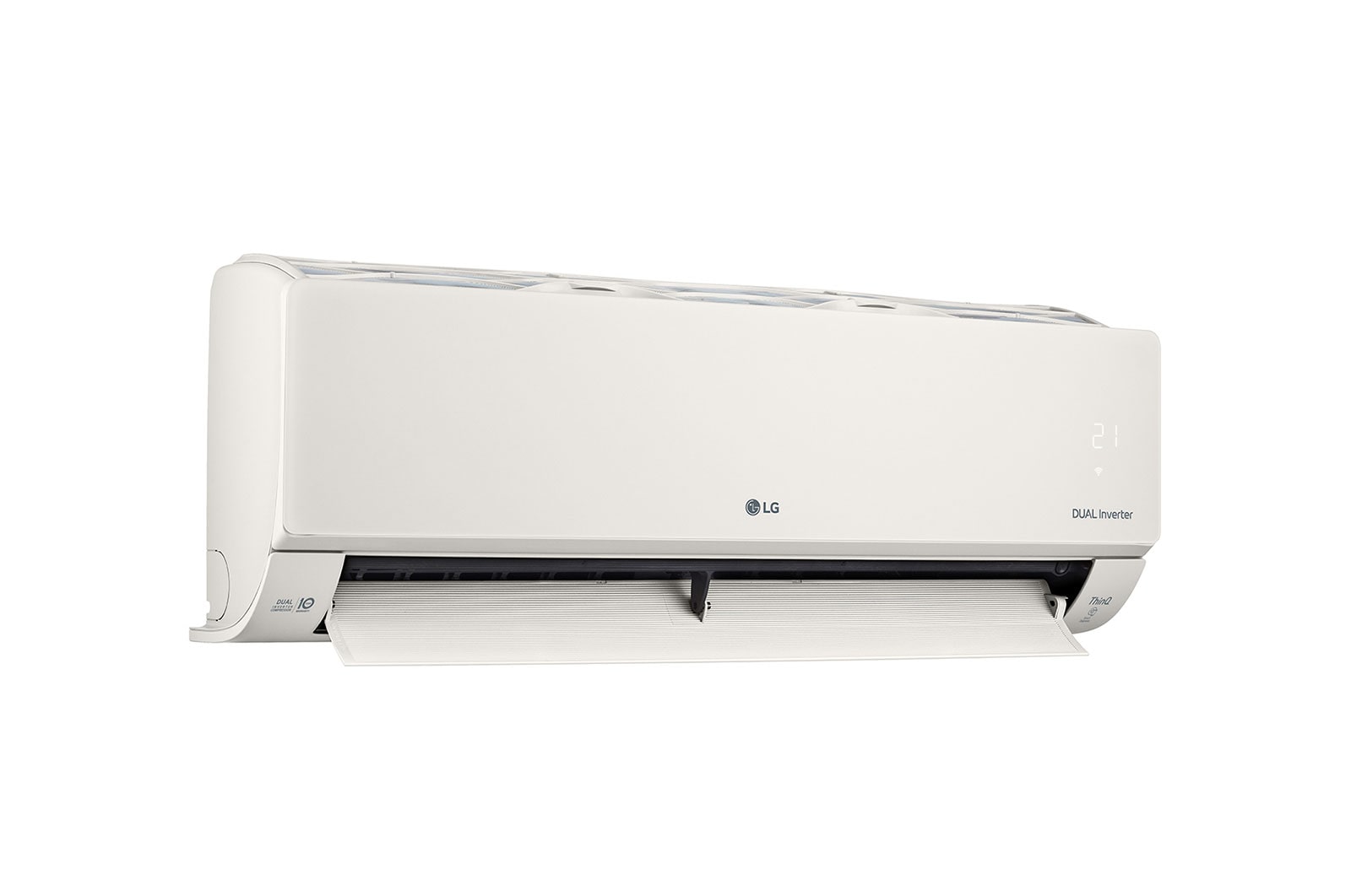 LG 2.5kW, ARTCOOL Airconditioning - Beige. Dual Inverter HeatPump met stijlvol beige design, DUAL Inverter en Uvnano™, AB09BK