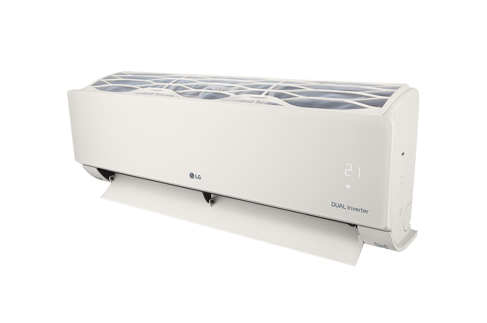 LG 2.5kW, ARTCOOL Airconditioning - Beige. Dual Inverter HeatPump met stijlvol beige design, DUAL Inverter en Uvnano™, AB09BK