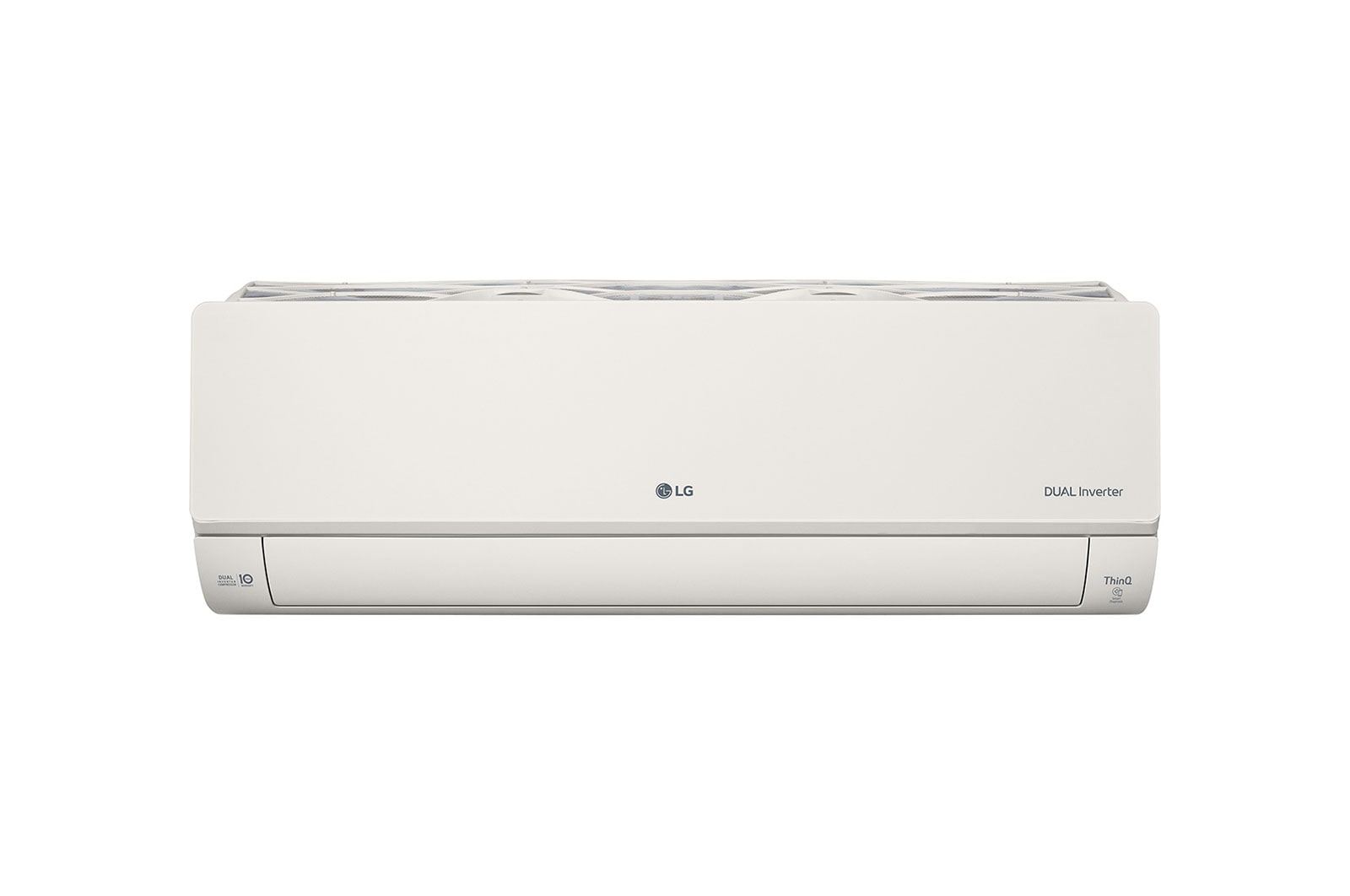 Vue avant de 3.5kW, ARTCOOL Airconditioning - Beige. Dual Inverter HeatPump met stijlvol beige design, DUAL Inverter en Uvnano™ AB12BK