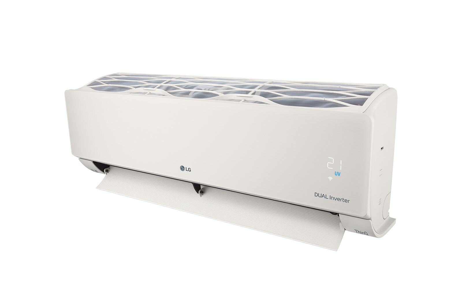 LG 3.5kW, ARTCOOL Airconditioning - Beige. Dual Inverter HeatPump met stijlvol beige design, DUAL Inverter en Uvnano™, AB12BK