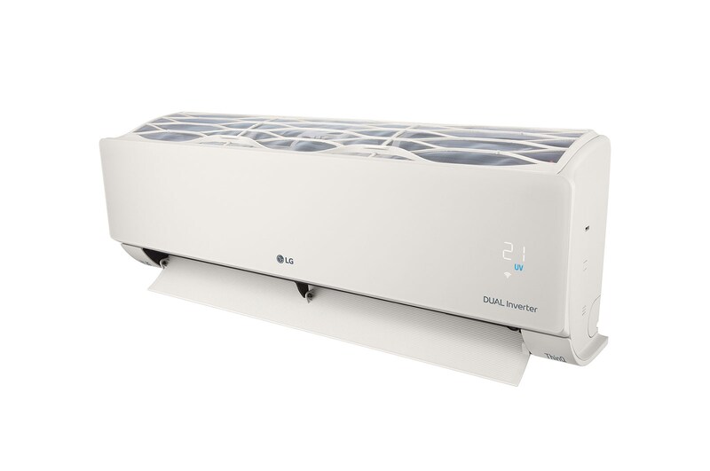 LG 3.5kW, ARTCOOL Airconditioning - Beige. Dual Inverter HeatPump met stijlvol beige design, DUAL Inverter en Uvnano™, AB12BK