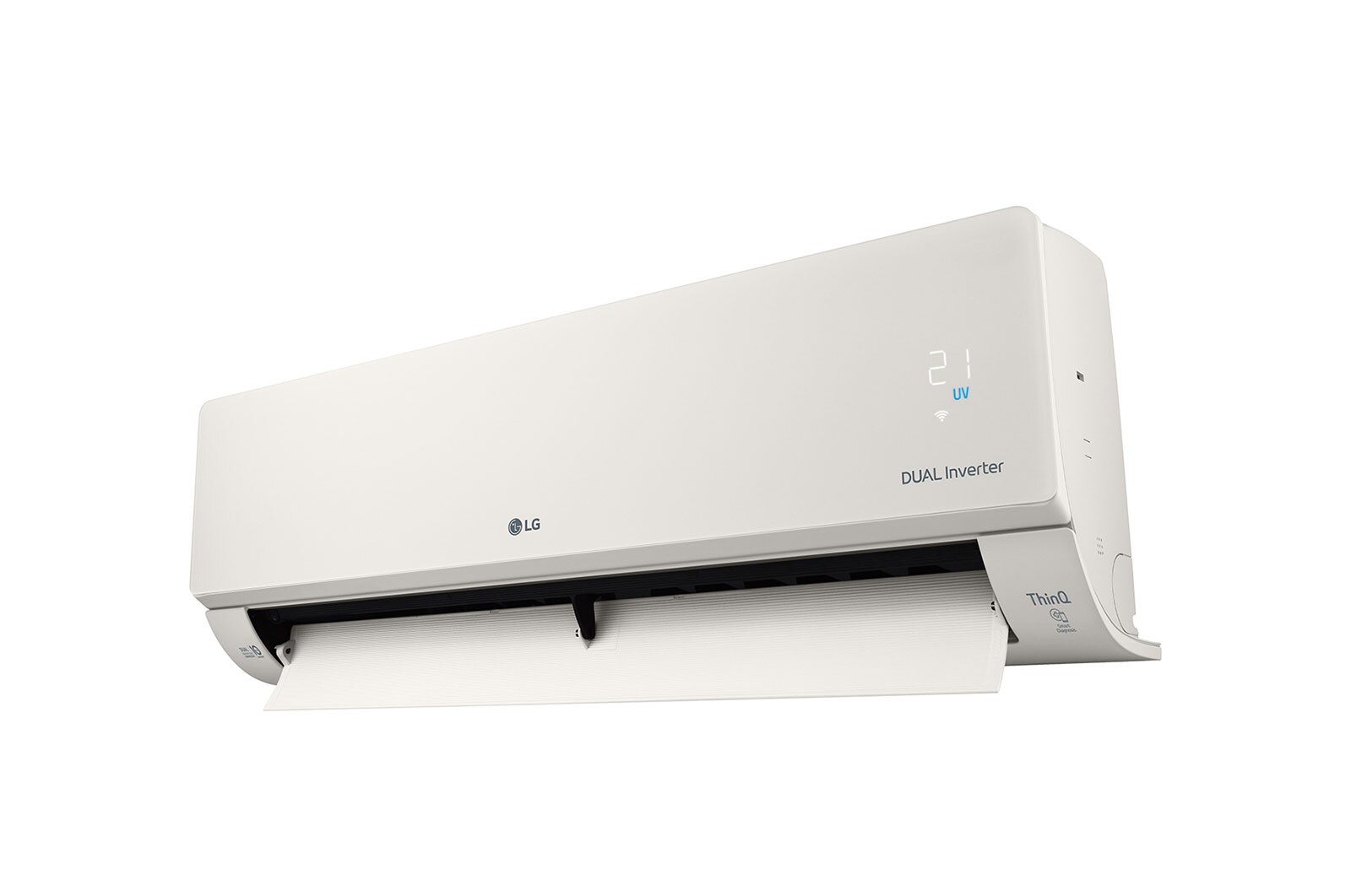LG 3.5kW, ARTCOOL Airconditioning - Beige. Dual Inverter HeatPump met stijlvol beige design, DUAL Inverter en Uvnano™, AB12BK