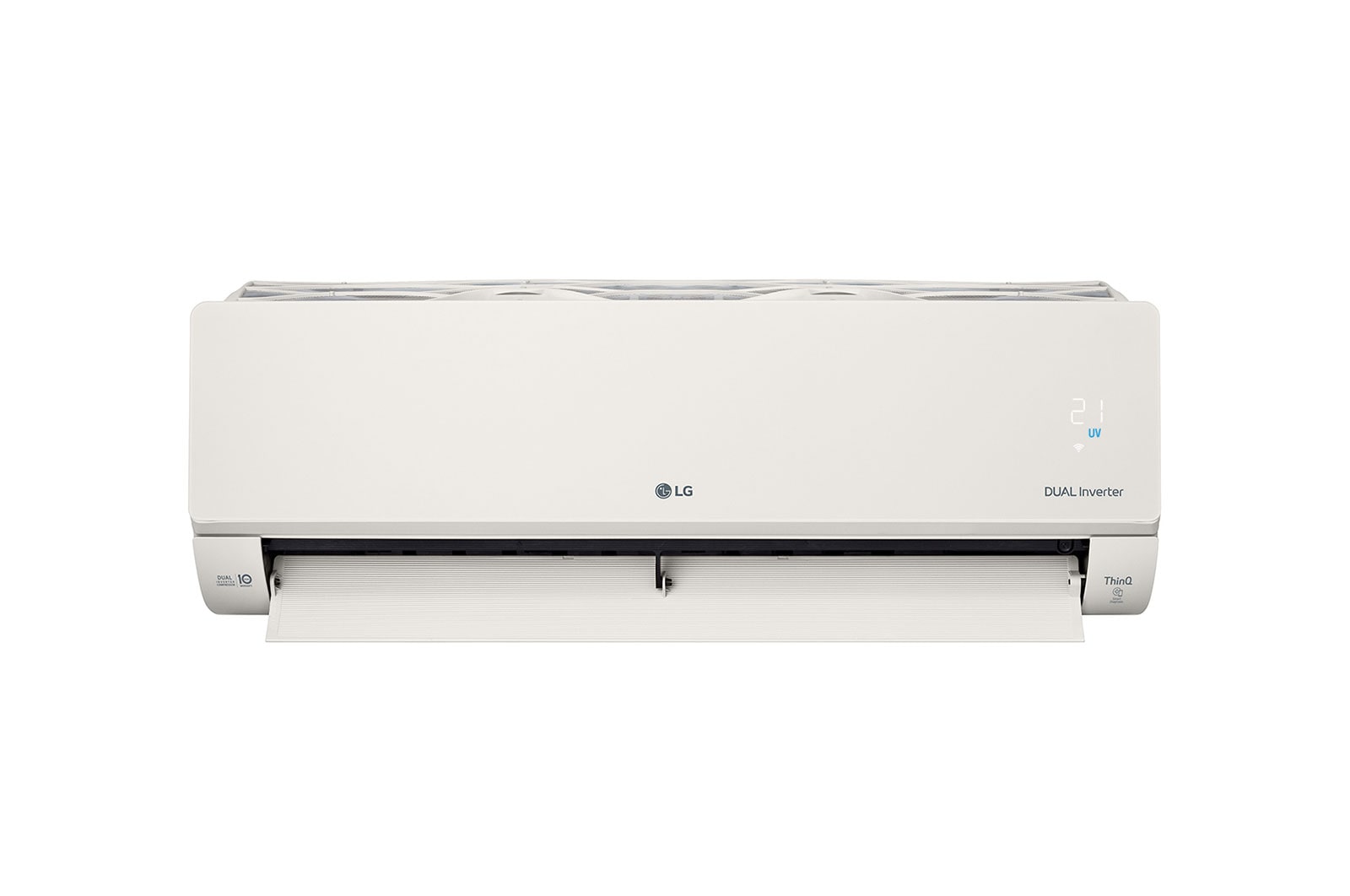 LG 3.5kW, ARTCOOL Airconditioning - Beige. Dual Inverter HeatPump met stijlvol beige design, DUAL Inverter en Uvnano™, AB12BK