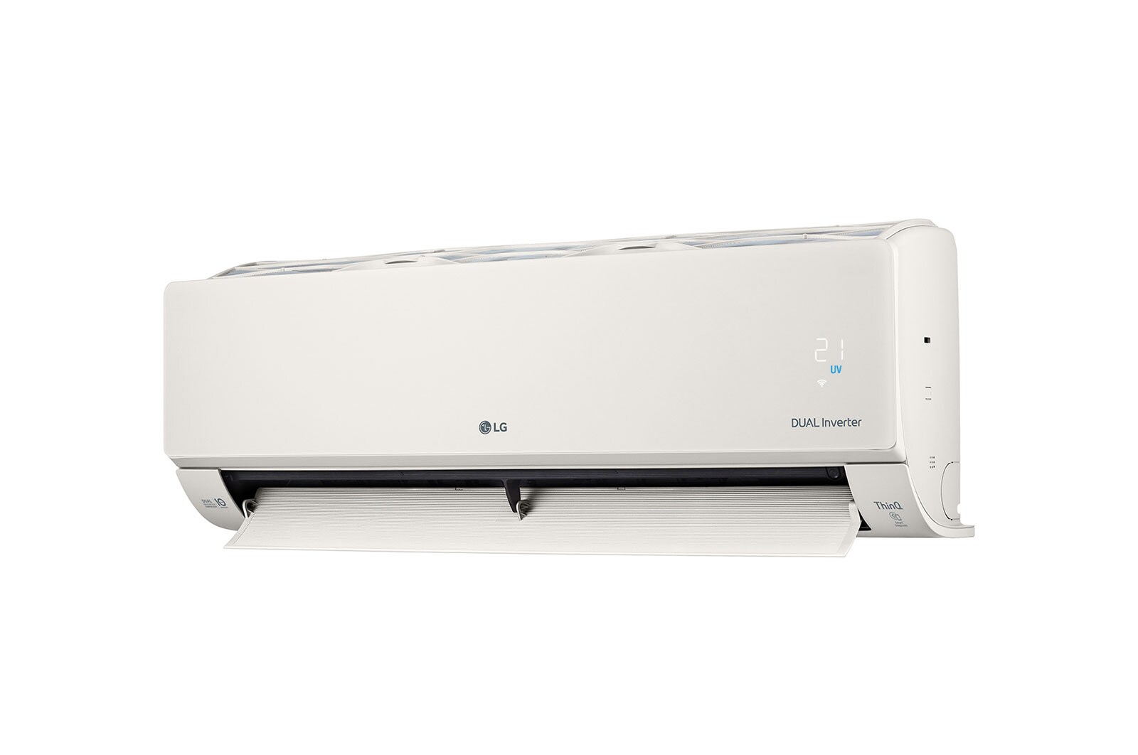 LG 3.5kW, ARTCOOL Airconditioning - Beige. Dual Inverter HeatPump met stijlvol beige design, DUAL Inverter en Uvnano™, AB12BK