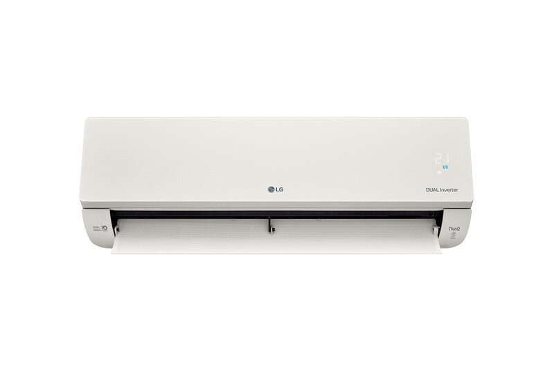 LG 3.5kW, ARTCOOL Airconditioning - Beige. Dual Inverter HeatPump met stijlvol beige design, DUAL Inverter en Uvnano™, AB12BK