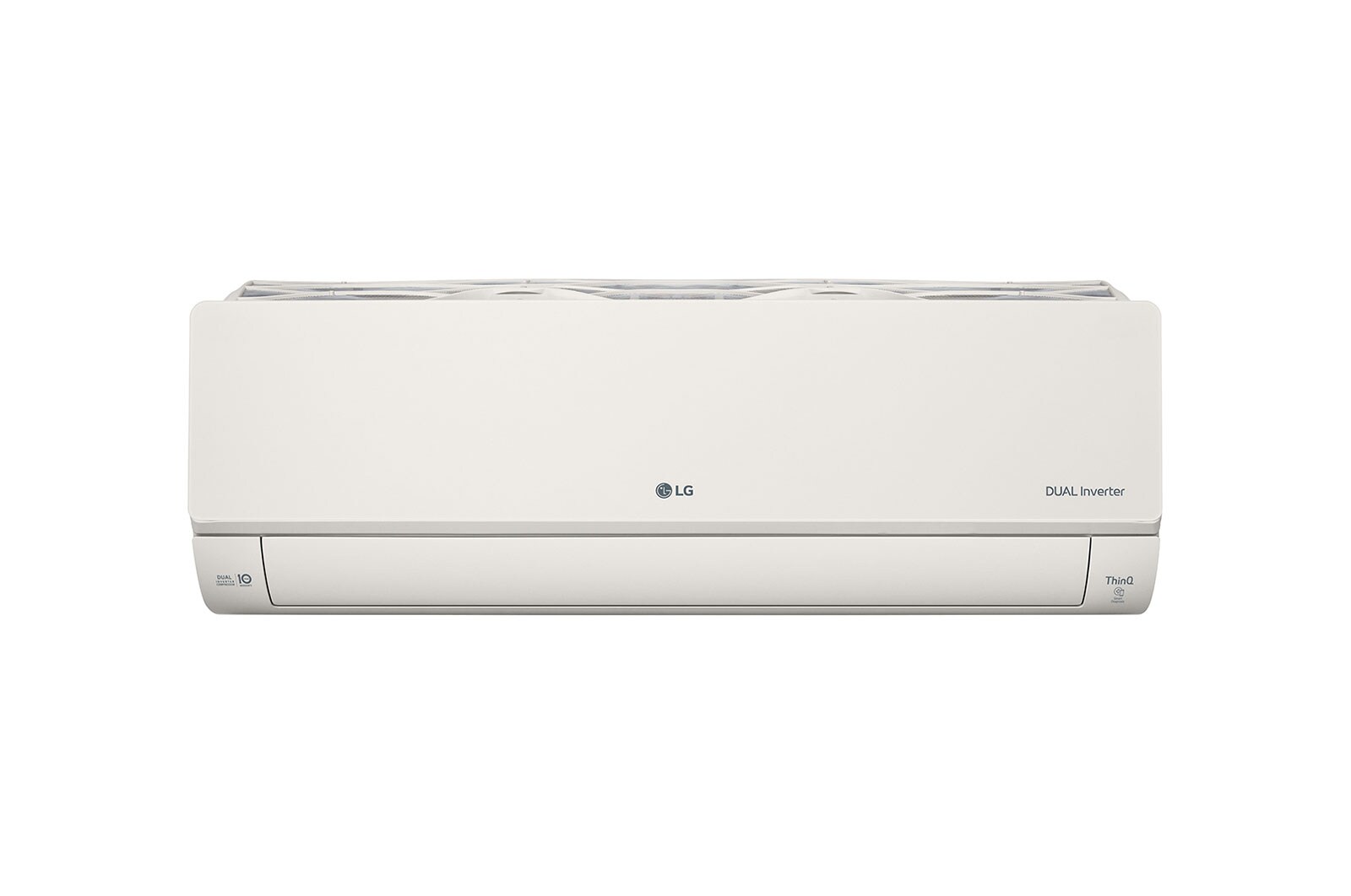 Vue avant de 5.0kW, ARTCOOL Airconditioning - Beige. Dual Inverter HeatPump met stijlvol beige design, DUAL Inverter en Uvnano™ AB18BK