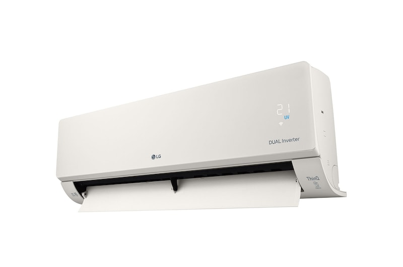 LG 5.0kW, ARTCOOL Airconditioning - Beige. Dual Inverter HeatPump met stijlvol beige design, DUAL Inverter en Uvnano™, AB18BK