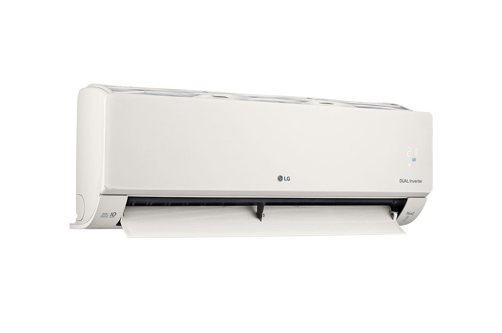 LG 6.6kW, ARTCOOL Airconditioning - Beige. Dual Inverter HeatPump met stijlvol beige design, DUAL Inverter en Uvnano™, AB24BK