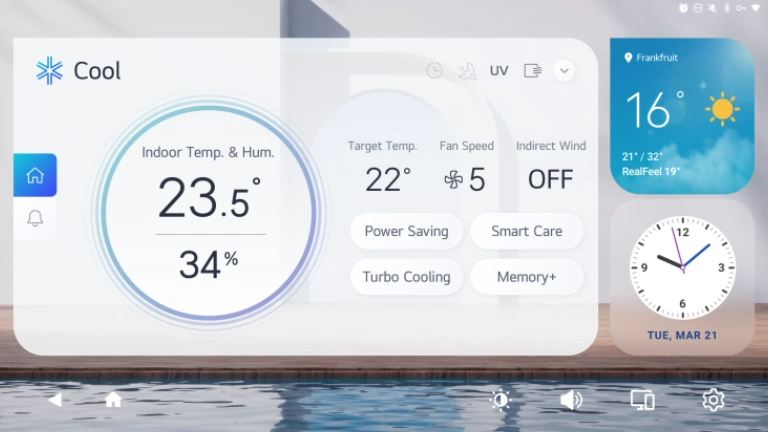 Bewaak en regel eenvoudig in één oogopslag de temperatuur, luchtvochtigheid, koeling, energieverbruik en luchtkwaliteit. Bewaak en regel eenvoudig in één oogopslag de temperatuur, luchtvochtigheid, koeling, energieverbruik en luchtkwaliteit.