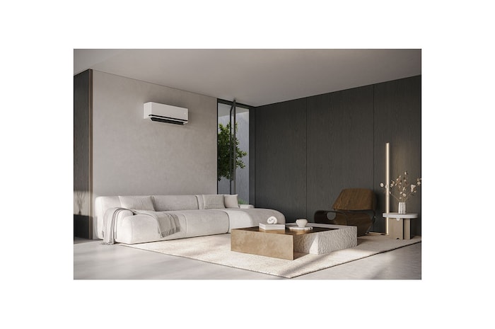 LG 2.5kW, DUALCOOL Premium Airconditioning, Dual Inverter HeatPump, stijlvol design en comfortabele luchtstroom, H09S1P